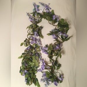NWT Purple Faux Floral Decorative Vines